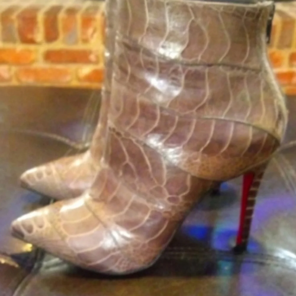 Christian Louboutin gray authentic